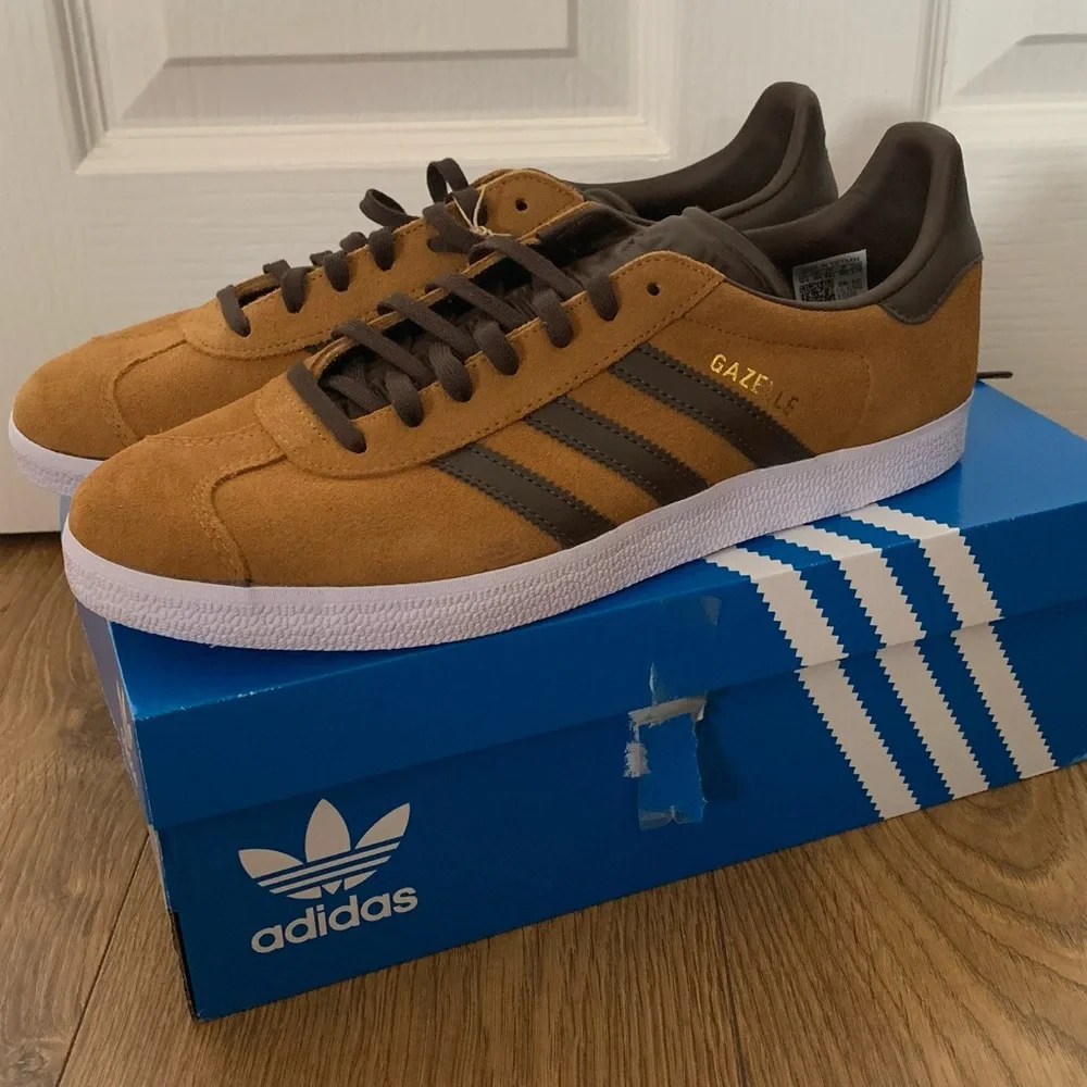 Adidas Gazelle H06395 Originals Brown Trainers - Picture 1 of 4